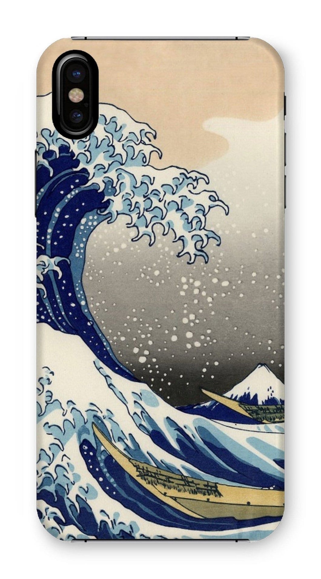 The Great Wave Off Kanagawa by Hokusai. iPhone XS / Snap / Gloss - Exact Art