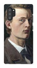 Load image into Gallery viewer, Self Portrait Munch Phone Case by Edvard Munch. Galaxy Note 10P / Tough / Gloss - Exact Art
