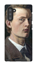 Load image into Gallery viewer, Self Portrait Munch Phone Case by Edvard Munch. Galaxy Note 10 / Tough / Gloss - Exact Art

