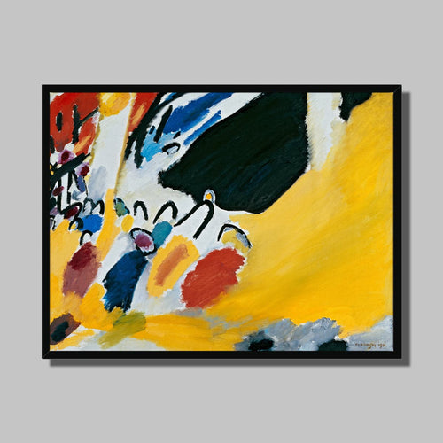 Impression 3 by Wassily Kandinsky. Print Framed Unmounted / 16x12