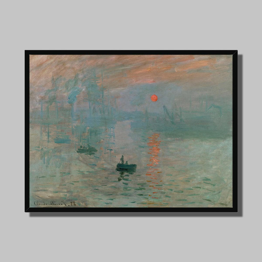 Impression, Sunrise by Claude Monet. Print Framed Unmounted / 16x12