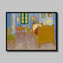 Load image into Gallery viewer, Bedroom at Arles by Vincent van Gogh. Print Framed Unmounted / 14x11&quot; (35.5x28cm) / Black - Exact Art
