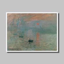 Load image into Gallery viewer, Impression, Sunrise by Claude Monet. Print Framed Unmounted / 16x12&quot; (40x30cm) / White - Exact Art
