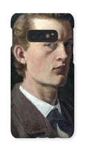 Load image into Gallery viewer, Self Portrait Munch Phone Case by Edvard Munch. Galaxy S10E / Snap / Gloss - Exact Art
