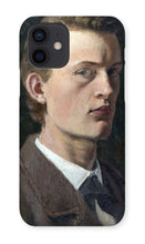 Load image into Gallery viewer, Self Portrait Munch Phone Case by Edvard Munch. iPhone 12 / Snap / Gloss - Exact Art

