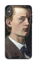 Load image into Gallery viewer, Self Portrait Munch Phone Case by Edvard Munch. iPhone XS Max / Tough / Gloss - Exact Art
