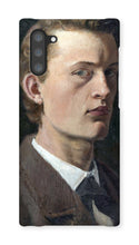 Load image into Gallery viewer, Self Portrait Munch Phone Case by Edvard Munch. Galaxy Note 10 / Snap / Gloss - Exact Art
