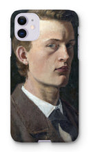 Load image into Gallery viewer, Self Portrait Munch Phone Case by Edvard Munch. iPhone 11 / Snap / Gloss - Exact Art
