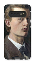 Load image into Gallery viewer, Self Portrait Munch Phone Case by Edvard Munch. Galaxy S10 / Tough / Gloss - Exact Art
