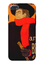 Load image into Gallery viewer, Aristide Bruant in his cabaret at the Ambassadeurs by Henri de Toulouse-Lautrec. iPhone 7 / Tough / Gloss - Exact Art
