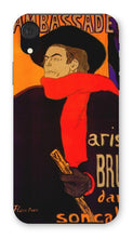Load image into Gallery viewer, Aristide Bruant in his cabaret at the Ambassadeurs by Henri de Toulouse-Lautrec. iPhone XR / Snap / Gloss - Exact Art
