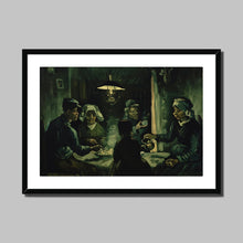 Load image into Gallery viewer, The Potato Eaters by Vincent van Gogh. Print Framed Mounted / 14x11&quot; (35.5x28cm) / Black - Exact Art
