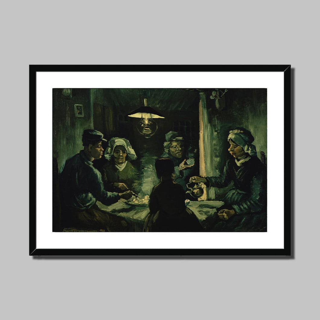 The Potato Eaters by Vincent van Gogh. Print Framed Mounted / 14x11