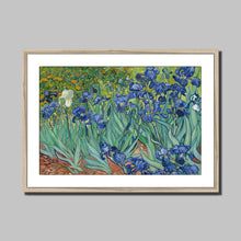 Load image into Gallery viewer, Irises by Vincent van Gogh. Print Framed Mounted / 14x11&quot; (35.5x28cm) / Natural - Exact Art
