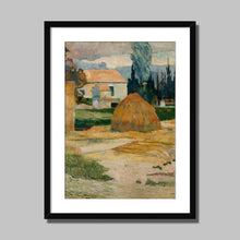 Load image into Gallery viewer, Landscape Near Arles by Paul Gauguin. Print Framed Mounted / 11x14&quot; (28x35.5cm) / Black - Exact Art
