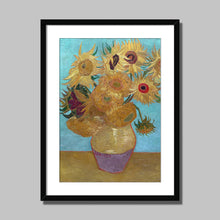 Load image into Gallery viewer, Sunflowers by Vincent van Gogh. Print Framed Unmounted / 11x14&quot; (28x35.5cm) / Black - Exact Art
