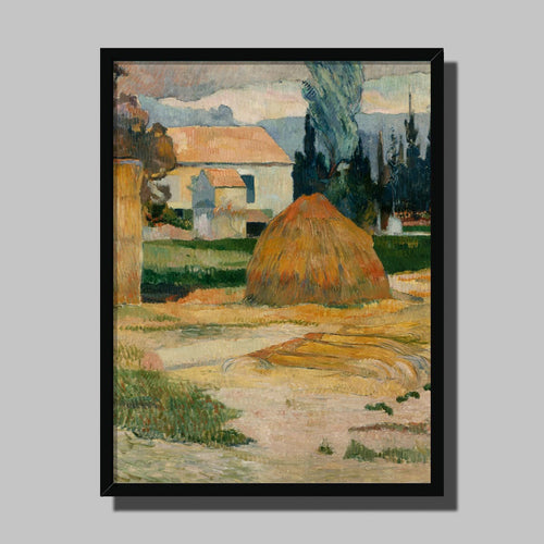 Landscape Near Arles by Paul Gauguin. Print Framed Unmounted / 11x14