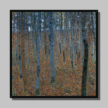 Load image into Gallery viewer, Beech Forest by Gustav Klimt. Print Framed Unmounted / 12x12&quot; (30x30cm) / Black - Exact Art
