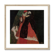 Load image into Gallery viewer, Cardinal and Nun by Egon Schiele. Print Framed Mounted / 12x12&quot; (30x30cm) / Natural - Exact Art
