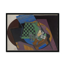 Load image into Gallery viewer, Checker by Juan Gris. Print Framed Unmounted / 14x11&quot; (35.5x28cm) / Black - Exact Art
