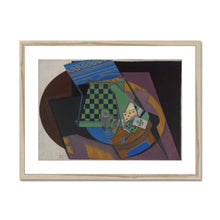 Load image into Gallery viewer, Checker by Juan Gris. Print Framed Mounted / 14x11&quot; (35.5x28cm) / Natural - Exact Art
