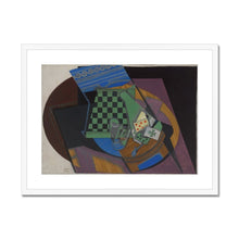 Load image into Gallery viewer, Checker by Juan Gris. Print Framed Mounted / 14x11&quot; (35.5x28cm) / White - Exact Art
