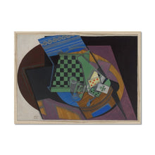 Load image into Gallery viewer, Checker by Juan Gris. Print Framed Unmounted / 14x11&quot; (35.5x28cm) / Natural - Exact Art

