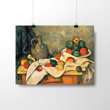 Load image into Gallery viewer, Curtain, Jug and Fruit by Paul Cézanne. Print / 14x11&quot; (35.5x28cm) / N/A - Exact Art

