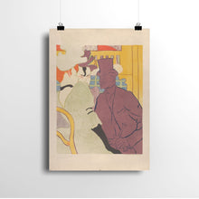 Load image into Gallery viewer, An Englishman at the Moulin Rouge by Henri de Toulouse-Lautrec. Print / 11x14&quot; (28x35.5cm) / N/A - Exact Art
