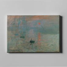Load image into Gallery viewer, Impression, Sunrise by Claude Monet. Canvas / 16x12&quot; (40x30cm) / N/A - Exact Art

