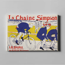 Load image into Gallery viewer, La Chaine Simpson by Henri de Toulouse-Lautrec. N/A / Canvas / 14x11&quot; (35.5x28cm) - Exact Art
