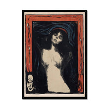 Load image into Gallery viewer, Madonna 2 by Edvard Munch. Print Framed Unmounted / 11x14&quot; (28x35.5cm) / Black - Exact Art
