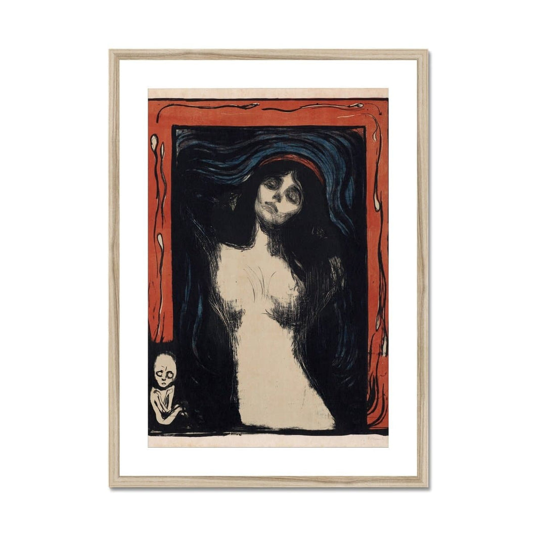 Madonna 2 by Edvard Munch. Print Framed Mounted / 11x14
