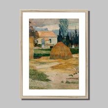 Load image into Gallery viewer, Landscape Near Arles by Paul Gauguin. Print Framed Mounted / 11x14&quot; (28x35.5cm) / Natural - Exact Art
