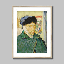 Load image into Gallery viewer, Self Portrait with Bandaged Ear by Vincent van Gogh. Print Framed Mounted / 11x14&quot; (28x35.5cm) / Natural - Exact Art
