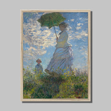 Load image into Gallery viewer, Woman with a Parasol by Claude Monet. Print Framed Unmounted / 11x14&quot; (28x35.5cm) / Natural - Exact Art
