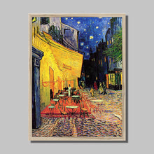 Load image into Gallery viewer, Cafe Terrace, Arles at Night by Vincent van Gogh. Print Framed Unmounted / 11x14&quot; (28x35.5cm) / Natural - Exact Art
