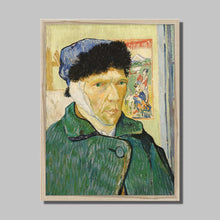 Load image into Gallery viewer, Self Portrait with Bandaged Ear by Vincent van Gogh. Print Framed Unmounted / 11x14&quot; (28x35.5cm) / Natural - Exact Art
