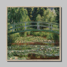 Load image into Gallery viewer, The Japanese Footbridge and the Water Lily Pond by Claude Monet. Print Framed Unmounted / 12x12&quot; (30x30cm) / Natural - Exact Art
