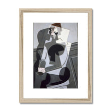 Load image into Gallery viewer, Portrait of Josette by Juan Gris. Print Framed Mounted / 11x14&quot; (28x35.5cm) / Natural - Exact Art
