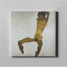 Load image into Gallery viewer, Seated Male Nude by Egon Schiele. Canvas / 12x12&quot; (30x30cm) / N/A - Exact Art
