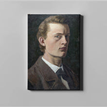 Load image into Gallery viewer, Self-Portrait by Edvard Munch. Canvas / 11x14&quot; (28x35.5cm) / N/A - Exact Art
