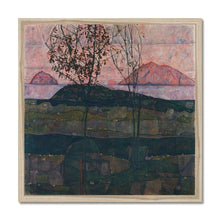 Load image into Gallery viewer, Setting Sun by Egon Schiele. Print Framed Unmounted / 12x12&quot; (30x30cm) / Natural - Exact Art
