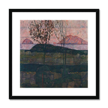 Load image into Gallery viewer, Setting Sun by Egon Schiele. Print Framed Mounted / 12x12&quot; (30x30cm) / Black - Exact Art
