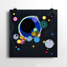 Load image into Gallery viewer, Several Circles by Wassily Kandinsky. Print / N/A / 12x12&quot; (30x30cm) - Exact Art

