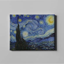 Load image into Gallery viewer, Starry Night by Vincent van Gogh. Canvas / 16x12&quot; (40x30cm) / N/A - Exact Art
