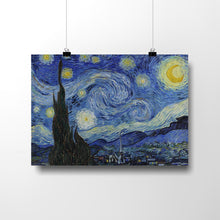 Load image into Gallery viewer, Starry Night by Vincent van Gogh. Print / 16x12&quot; (40x30cm) / N/A - Exact Art
