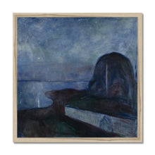 Load image into Gallery viewer, Starry Night by Edvard Munch. Print Framed Unmounted / 12x12&quot; (30x30cm) / Natural - Exact Art
