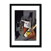 Load image into Gallery viewer, Still Life with Newspaper by Juan Gris. 11x14&quot; (28x35.5cm) / Print Framed Mounted / Black - Exact Art
