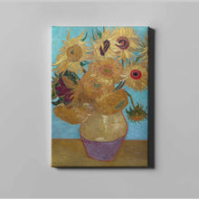 Load image into Gallery viewer, Sunflowers by Vincent van Gogh. Canvas / 11x14&quot; (28x35.5cm) / N/A - Exact Art
